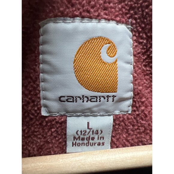 Carhartt Kentwood Burgandy Fleece Full Zip Vest - Picture 3 of 7